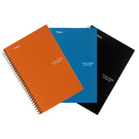 Five Star 2-Subject Premium Heavyweight Paper Notebook - 9-1/2" x 6" - Assorted Colours-Durable poly covers with heavy - duty back