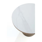 Manhattan Comfort Glenn 19.68" Modern Glam End Table - Gold-Tabletop Diameter Measures 19.68 inches