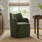 Modway Cordelle Linen Blend Swivel Dining Chair - Sage-Premium Linen Blend Upholstery