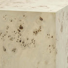 Modway Cosmos 16" Square Burl Wood Side Table - Bleached Burl-7