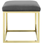Modway Anticipate Ottoman - Gold/Grey-Non-Marking Foot Caps