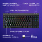 Logitech G515 Lightspeed TKL Wireless Low Profile Gaming Keyboard - Black-Control at Your Fingertips: Three hotkeys allow for quick access to LIGHTSPEED wireless, Bluetooth connectivity, and Game Mode