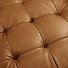 Modway Valour Tufted Vegan Leather Accent Armchair - Tan-8