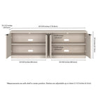 Hudson&Canal Mansfield TV Stand for TV's up to 78" - Alder White-Features easy assembly