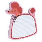 Pep Rally Poodle Die Cut Notepad - 100 Sheets - Bonjour Bestie-Unique poodle-shaped die cut design