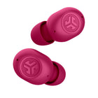 JLab JBuds Mini True Wireless Earbuds - Pink-20+ hours playtime (6+ hours in earbuds, 2+ full charges from the case), ENC microphones for clear phone calls + Be Aware mode