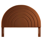 Modway Solana Arched Performance Velvet Full Headboard - Rust-Assembly Required