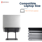 ShoppingAll Adjustable Laptop Stand - Black - 4 Pack-The hollow design on the aluminum panel provides improved airflow and fast heat dissipation