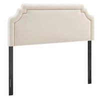 Modway Magnolia Stain-Resistant Performance Velvet Queen Size Headboard - Alabaster/Pink-Stain-Resistant Performance Velvet Upholstery