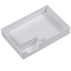 JAM Paper Stackable Desktop Organizer Tray Set - 1 Top Tray & 2 Letter Trays - White-Quantity: One Top Desk Supply Tray & Two Paper Letter Trays