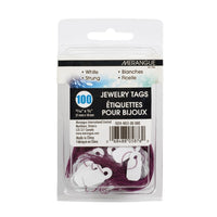 Merangue Jewelry Tags - Purple string - 100 Pack-Easy way to identify and price smaller items