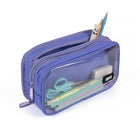 ZIPIT Half & Half 3 Pocket Pencil Case - Purple-Lifetime Limited Manufacturer Warranty