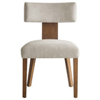 Modway Nalani Fabric Upholstered Dining Chairs - Heathered Weave Ivory/Deep Brown - 2 Pack-10