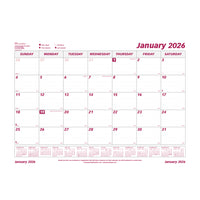 Brownline 2026 Monthly Desk Pad Calendar Refill - 23-1/2" x 18-3/8" - English-12-Month: January 2026 to December 2026