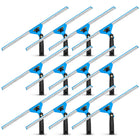 Gritt Commercial 18" Swivel Window Squeegee with Quick Release - 12 Pack-Streak-free window cleaning