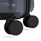 Swiss Gear Hardside Spinner 28" Checked Luggage - Navy-Side feet for convenient upright packing and unpacking