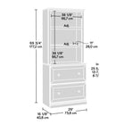 Sauder Bookcase with Drawers - Select Cherry-9
