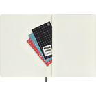 Moleskine 2027 12 Month Weekly Soft Cover Planner - 7.5" x 9.75" - Black-Stickers to customise your plans and year stickers for the spine