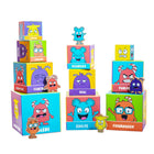 Open The Joy Tower of Emotions Interlocking and Stackable Blocks - French Version-Each face of the block features a different character