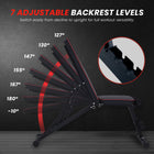 MotionGrey Adjustable Weight Bench - Foldable Workout Bench for Dumbbell Strength Training - Black-Compact, foldable structure makes it easy to store and ideal for home gyms with limited space