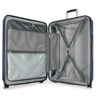 Ricardo Beverly Hills Melrose 30" Hardside Check-in Luggage - Large - Upright - Prussian Blue-Soft-touch top and side carry handles, bottom carry grip: Makes lifting, loading, and retrieving the suitcase easier from multiple angles