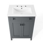 Modway Nantucket 24" Bathroom Vanity - Grey/White-8