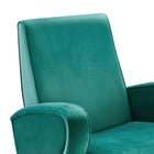 Modway Superior Performance Velvet Swivel Chair - Teal-Chair Weight Capacity: 331 lb