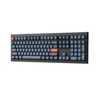 Keychron V6 Max Knob Version Swappable RGB Backlight - Brown Switch - Black-OSA profile double-shot PBT keycaps for premium tactile feel, durability, and long-lasting legends