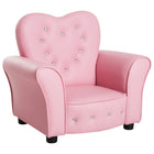 Qaba Kids Mini Princess Sofa Chair- Pink-Beautiful pink color with princess style appearance, super attractive to children  