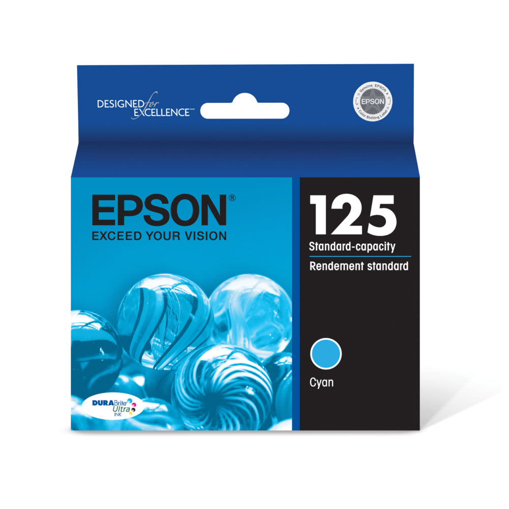 Epson T125 Ink Cartridge - Standard Capacity - Cyan | staples.ca