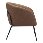 Zuo Quinten Accent Chair - Vintage Brown-3 year limited warranty