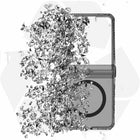 ITSKINS Hybrid_R Hinge Clear with Magnets Case - Galaxy Z Flip 8 - Smoke-Germ-fighting antimicrobial defense