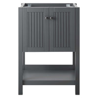 Modway Steam 23" Bathroom Vanity Cabinet - Grey-Modern Bathroom Vanity