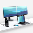 Plugable USB-C TRIPLE 4K Monitor Docking Station with 100 W Laptop Docking Station-Compatibility—USB-C dock is compatible with Windows 10 or later, ChromeOS 100.x or later, and macOS 11+ systems with Thunderbolt 4, Thunderbolt 3, USB4, and USB-C. Requires installation of DisplayLink Drivers. HDCP not supported