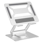 Intekview Steel Laptop Holder with USB-C Port-Reinforced stability: Robust design for stable use, even with heavier laptops