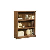 Sauder 3-Shelf Bookcase, Oiled Oak-Features two adjustable shelves and one fixed shelf