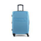 Reebok Airball 26" Hardside Spinner Luggage - Blue Pearl-Telescopic trolley handle ergonomically designed for comfort and durability with multi-stage locking heights