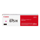 Canon 075H Genuine Toner Cartridge - High Yield - Magenta-Produces high-quality, monochrome and color output for all your home and office needs