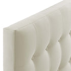 Modway Emily Upholstered Fabric Twin Headboard - Ivory-6