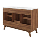 Modway Soma 48" Single Sink Bathroom Vanity - Walnut/White-8