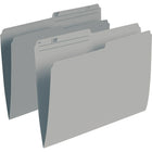 Staples 1/2 Cut File Folders - Letter Size - Grey - 100 Pack-Use to colour-code your files for better organization and efficient access to information