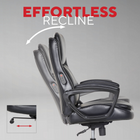 Staples Massage Chair - Black-Secure seat height adjustment at the pull of a lever