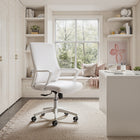 Zuo Jett Low Back Office Chair - White-Chair Weight Capacity: Supports up to 270 lb
