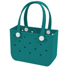 Merangue Small EVA Portable Storage Tote - Teal -Spacious & lightweight – small size (28 × 21 × 11 cm) with ample storage space