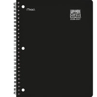 Mead 2026-2027 Upper Class Weekly/Monthly Student Planner - 9-7/8" H x 7-3/4" W - Black - Bilingual-12 months: August 2026 - July 2027