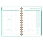 Cambridge 2027 Small Weekly/ Monthly Planner - 8-½" H x 6" W - Glimmer - Bilingual-Durable poly cover with gold foil accents