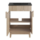 Modway Miles 24" Bathroom Vanity - Black/Oak-8