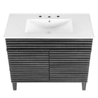 Modway Render 36" Bathroom Vanity - Charcoal/White-8