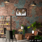 Mario Lemieux Pittsburgh Penguins Shooting - Framed Canvas - 31" x 22"-Officially licensed by the NHL and NHLPA