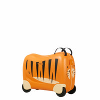 Samsonite Dream Rider Ride-On Kids Hardside Carry-on Luggage - Tiger-Elastic cross-straps help secure the contents